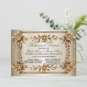 Repetitie Dinner Party Golden  Dimond Kaart (Staand voorkant)