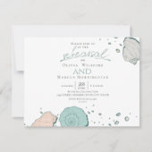 repetitie | Hedendaagse Seashells koraal en Blauwg Kaart (Voorkant)