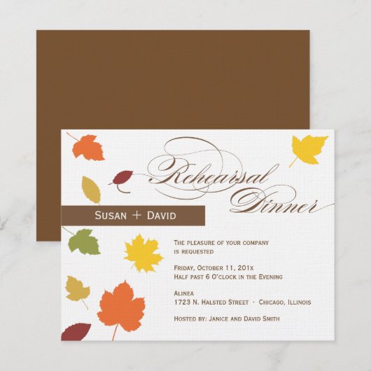 repetitie in het binnenste gedeelte van de uitnodi kaart (Voorkant / Achterkant)