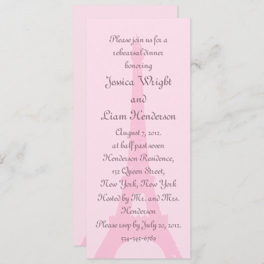  repetitie in Parijs Kaart (Voorkant / Achterkant)