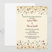 repetitie Innodiging Confetti Gold Blue Red Kaart (Voorkant / Achterkant)