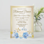 repetitie met gouden blauwe geel kaart (Staand voorkant)