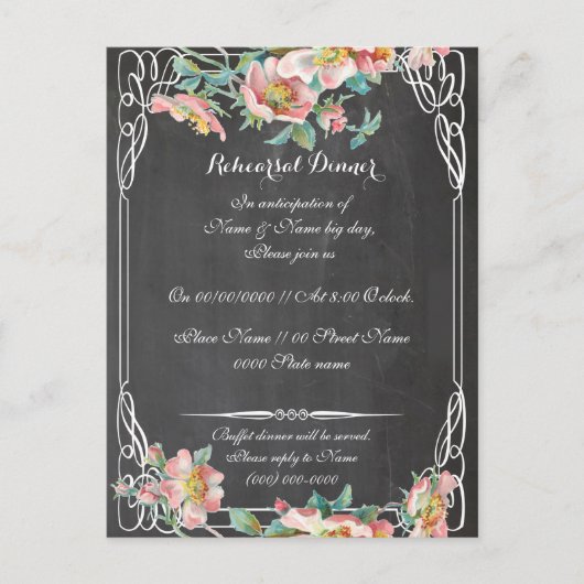 repetitie, ontvangst en rijrichting briefkaart (Voorkant)