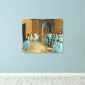 repetitie op de Foyer of the Opera La Rue Canvas Afdruk (Insitu (Houten vloer))