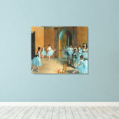 repetitie op de Foyer of the Opera La Rue Canvas Afdruk (Insitu (Houten vloer))