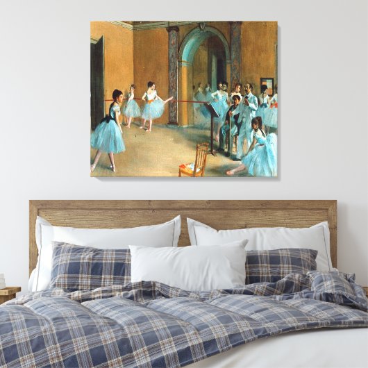 repetitie op de Foyer of the Opera La Rue Canvas Afdruk (Insitu (Slaapkamer))