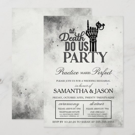 repetitie tot de dood kaart (Voorkant / Achterkant)