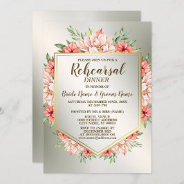 repetitie van een binnenpartij met Oranje Floral G Kaart