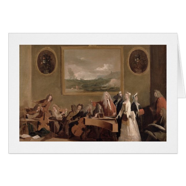 repetitie van een opera, c.1709 (olie op canvas) 2 (Voorkant Horizontaal)