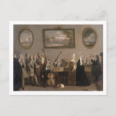 repetitie van een opera, c.1709 (olie op canvas) briefkaart (Voorkant)