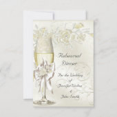 repetitie van het diner Weddenschap Gold Cream Pea Kaart (Voorkant)