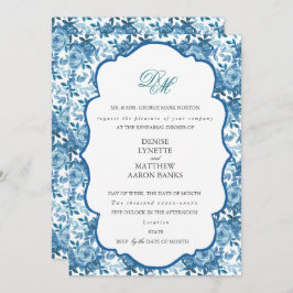 Repetitie van het Spun Sugar & Skydiver Blue-huwel Kaart