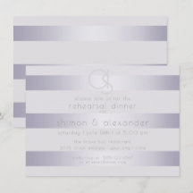 repetitie | Violet Silver Shimmer Stripe Monogram2