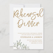 repetitie voor gouden en groene uitnodigingen (Voorkant)