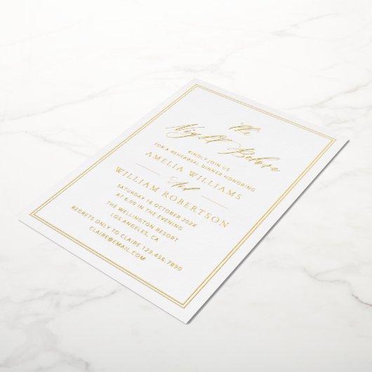 repetitie voor zwarte en goudkalligrafie tijdens h folie uitnodiging (Gedraaid)