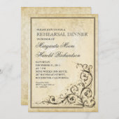 repetitiediner nodigen bloeiende wervelingen uit kaart (Voorkant / Achterkant)