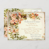 repetitiediner uitnodiging briefkaart (Voorkant / Achterkant)