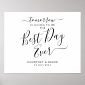 repetitief diner Beste dag ooit teken Poster (Voorkant)