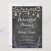 repetitief diner - Chalkboard lampje Lavender Kaart (Voorkant)