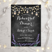 repetitief diner - Chalkboard lampje Lavender Kaart