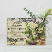 repetitief diner - geel zeevogel kaart (Staand voorkant)