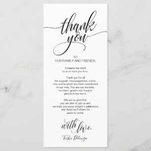 repetitief diner Hartelijk dank dat u een instelka Programmakaart