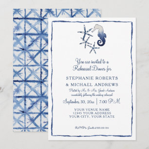 repetitief dinner Shibori Seahorse Starfish Beach Kaart
