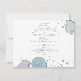 repetitief | Modern Seashells Dusty Blue Lila Kaart