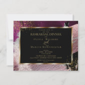 repetitief | Modern Shiney Bold Cassis Strokes Kaart (Voorkant)