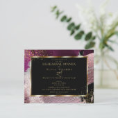 repetitief | Modern Shiney Bold Cassis Strokes Kaart (Staand voorkant)