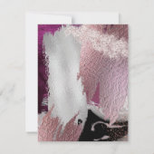 repetitief | Modern Shiney Bold Cassis Strokes Kaart (Achterkant)