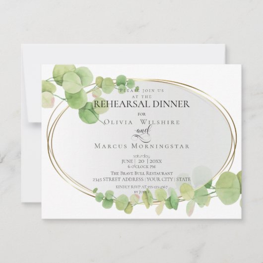 repetitief | Modern Springtime Eucalyptus Kaart (Voorkant)