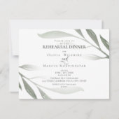 repetitief | Sage Green Olive Branch Waterverf Kaart (Voorkant)