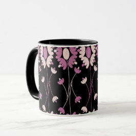 Repetitive Pink Floral Pattern Mok