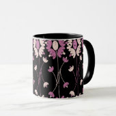 Repetitive Pink Floral Pattern Mok (Voorkant rechts)