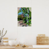 Repin - Berkenbomen op een zonnige dag Poster (Keuken)