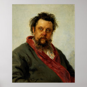 Repin - Composer MP Mussorgsky Poster