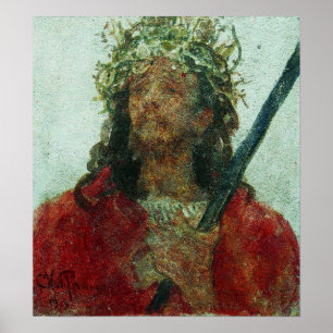 Repin - Jezus in doornenkroon 1913 Poster