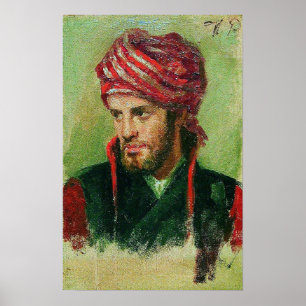 repin - jong Man in turban Poster