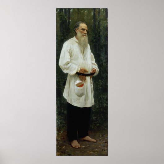 Repin - Leo Tolstoy Barefoot Poster (Voorkant)