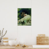 Repin - Man in witte jas 1913 Poster (Keuken)