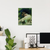 Repin - Man in witte jas 1913 Poster (Thuiskantoor)