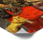 Repin - Zaporozhians reageren op de sultan Mahmud Poster (Hoek)