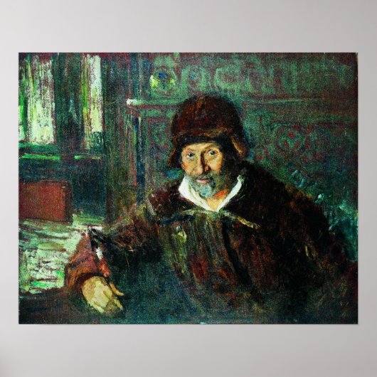 Repin - Zelfportret 1920 Poster (Voorkant)