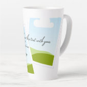 Replace This Text With Your Own Photo or Message Latte Mok (Rechterhoek)