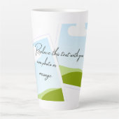 Replace This Text With Your Own Photo or Message Latte Mok (Voorkant)