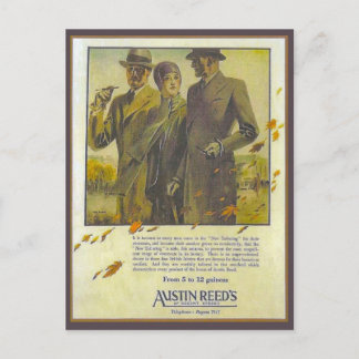 Replica adverteren, Austin Reed, jekkers Briefkaart