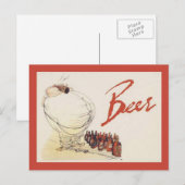 Replica  adverteren, bier briefkaart (Voorkant / Achterkant)