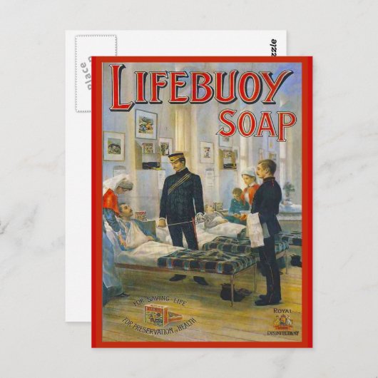 Replica  adverteren, Lifebouy soap, Briefkaart (Voorkant / Achterkant)