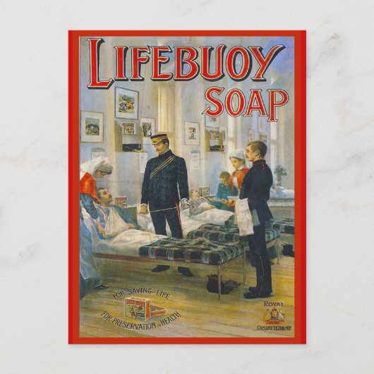 Replica  adverteren, Lifebouy soap, Briefkaart (Voorkant)